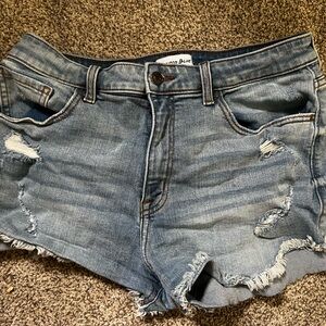 Studio Blue Jean Shorts Distressed Cut-Off